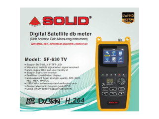 Solid SF-630 TV Digital Satellite dB Meter
