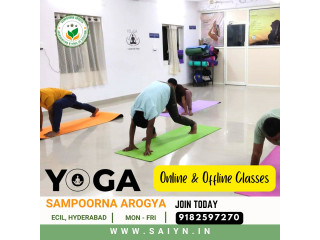 Join the best yoga center for online and offline classes at Sampoorna Arogya.