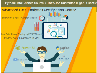 Job Oriented Data Science Training in Delhi, Shakarpur, 100% Placement, Free R, Python with ML Classes, Discounted Offer till Sept'23